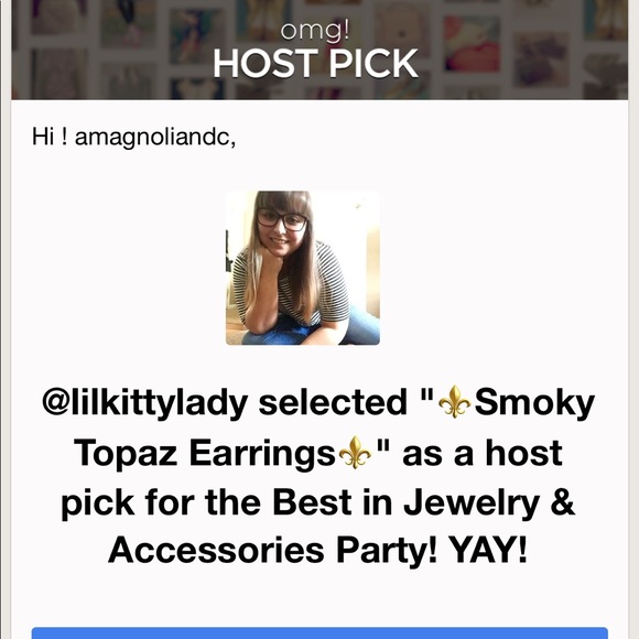 ⚜️HP⚜️Smoky Topaz Earrings⚜️ - Picture 2 of 7